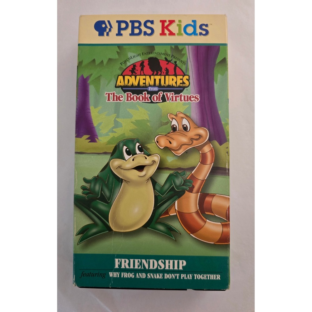 PBS Kids Adventures From The Book of Virtues Friendship VHS 1996, Vintage